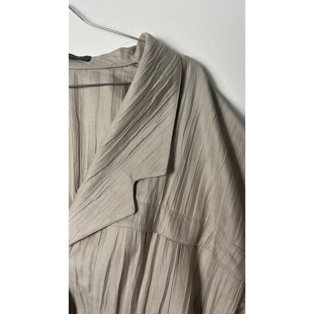 LOUIS FERAUD PLEATS ARCHIVAL SAFARI BUTTON UP SHIRT S - Picture 4 of 14